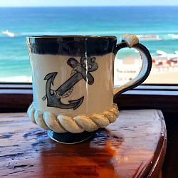 Paiva Pottery Nautical Mug